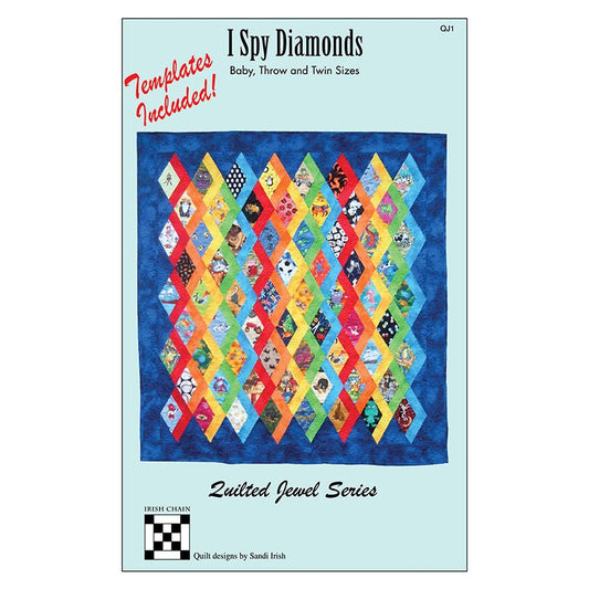 I Spy Diamonds Quilt Pattern + Quilted Jewel Templates by Irish Chain Pattern by Irish Chain