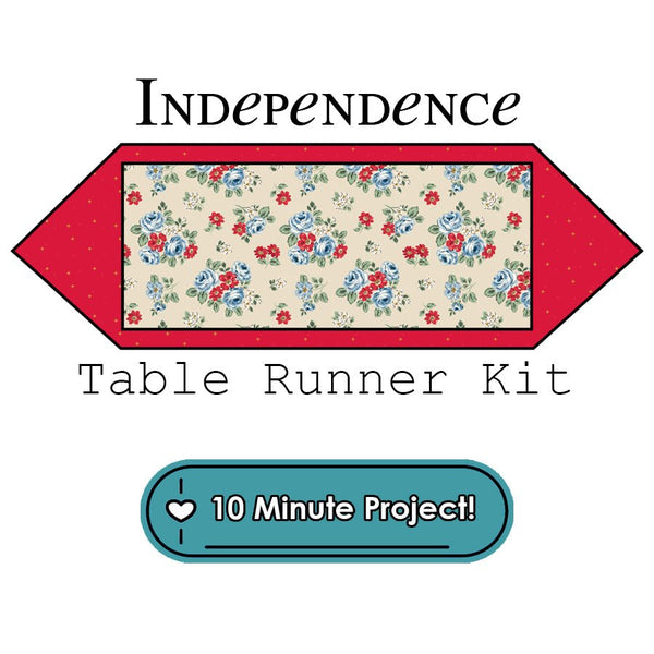 Independence 10 Minute Table Runner Kit Riley Blake - Riley Blake from Fort Worth Fabric Studio