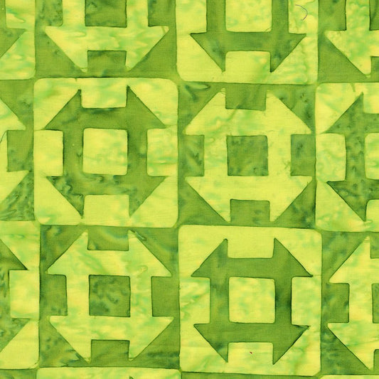 Ink & Edge Batiks Churn Dash Sweet Pea - Anthology Batiks from Fort Worth Fabric Studio