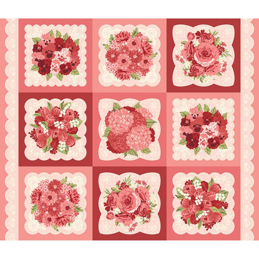 Je T'aime 36" Panel Lace - Moda from Fort Worth Fabric Studio