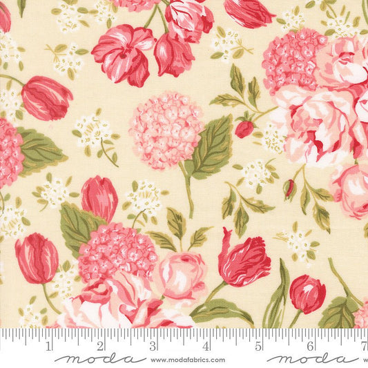 Je T'aime Garden Florals Lace - Moda from Fort Worth Fabric Studio