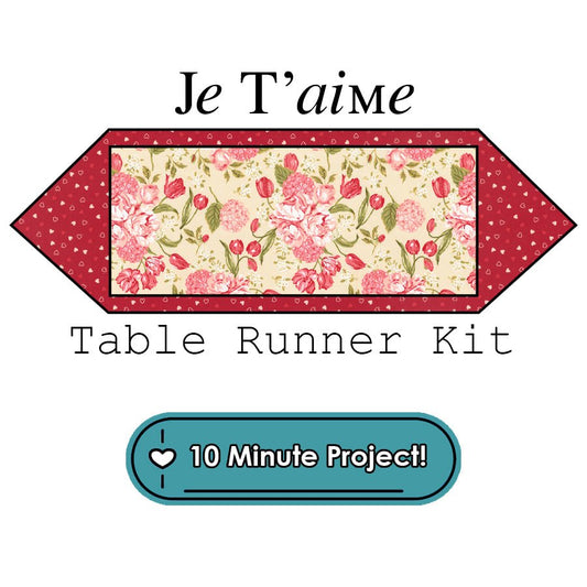 Je T'aime Table Runner Kit Moda - Moda from Fort Worth Fabric Studio