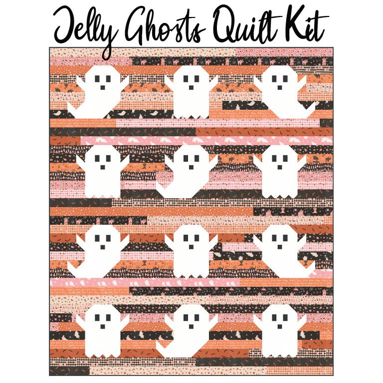 Jelly Ghosts Quilt Kit with Purrs & Boos from Moda - Moda from Fort Worth Fabric Studio