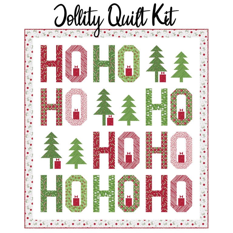 Jollity Quilt Kit with Snow Time from Moda - Moda from Fort Worth Fabric Studio