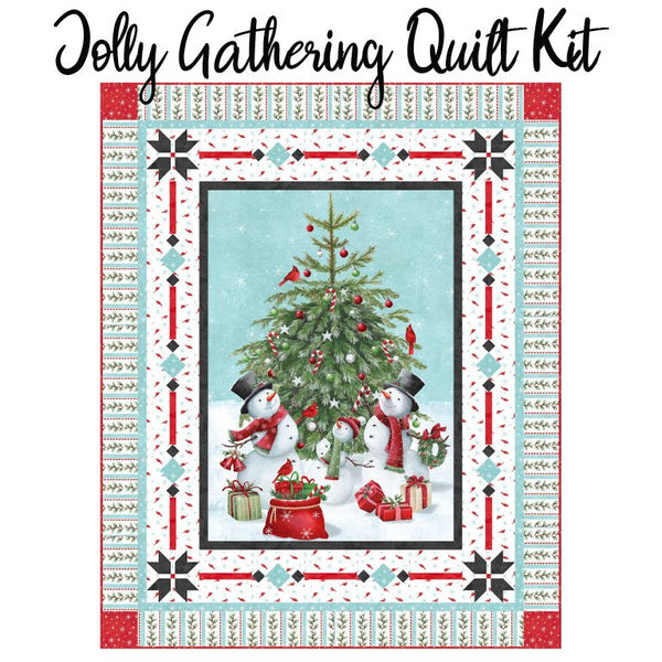Jolly Gathering Quilt Kit with Holly Jolly from Northcott - Northcott from Fort Worth Fabric Studio