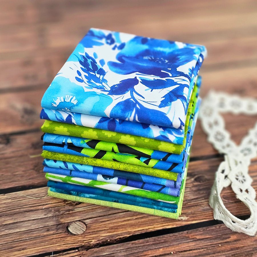 Juice Box Electric – FWFS Exclusive 8 Piece Fat Quarter Bundle - Fort Worth Fabric Studio from Fort Worth Fabric Studio