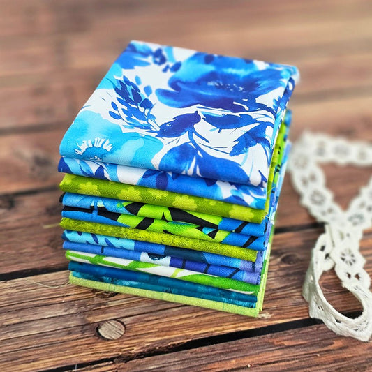 Juice Box Electric – FWFS Exclusive 8 Piece Fat Quarter Bundle - Fort Worth Fabric Studio from Fort Worth Fabric Studio