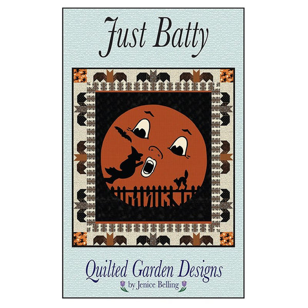 Just Batty Wall Hanging Quilt Pattern - Quilted Garden Designs from Fort Worth Fabric Studio