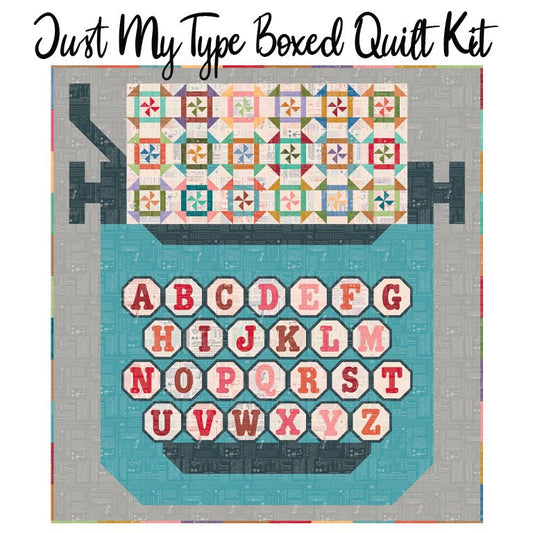 Just My Type Boxed Quilt Kit with TYPE/ography from Riley Blake Kit by Riley Blake