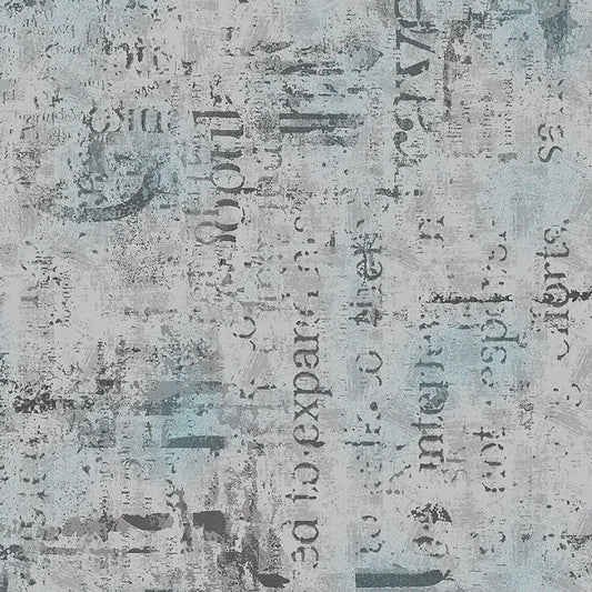 Just Sayin' Mixed Media Texture Silver - Studio E from Fort Worth Fabric Studio