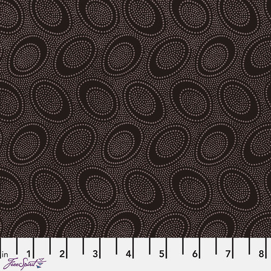 Kaffe Fassett Collective Aboriginal Dots Chocolate - Free Spirit from Fort Worth Fabric Studio