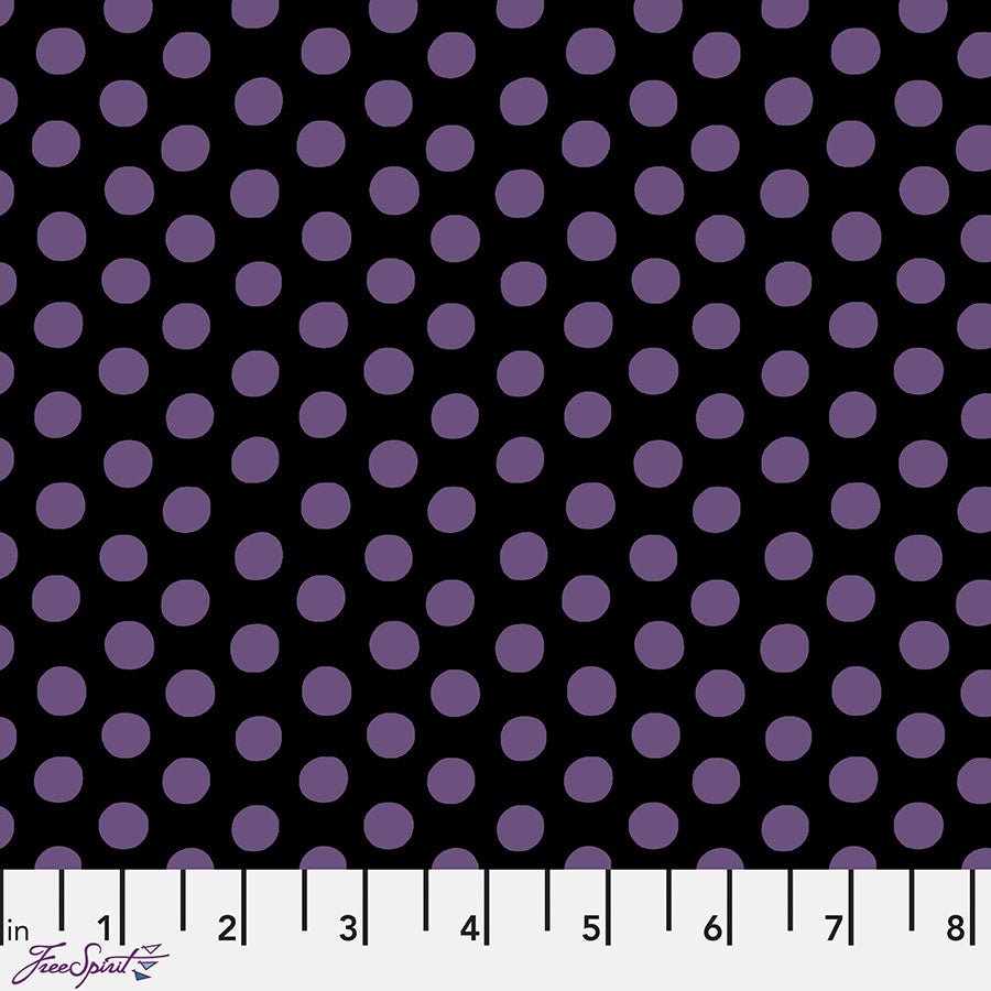 Kaffe Fassett Collective Spots Black – Remnant 18" × 44"