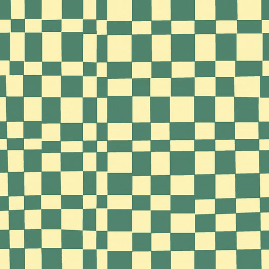 Kaleidoscope Checker Agave/Vanilla Custard - Windham from Fort Worth Fabric Studio