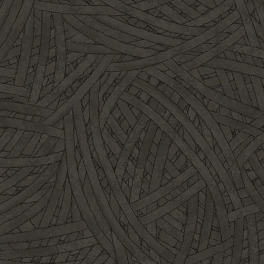 Knit 1, Purr 2 Yarn Texture Charcoal – Remnant 16″ × 44″ - Studio E from Fort Worth Fabric Studio