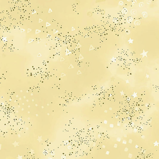 Laurel Burch Basics Glitter Cream Metallic - Clothworks from Fort Worth Fabric Studio