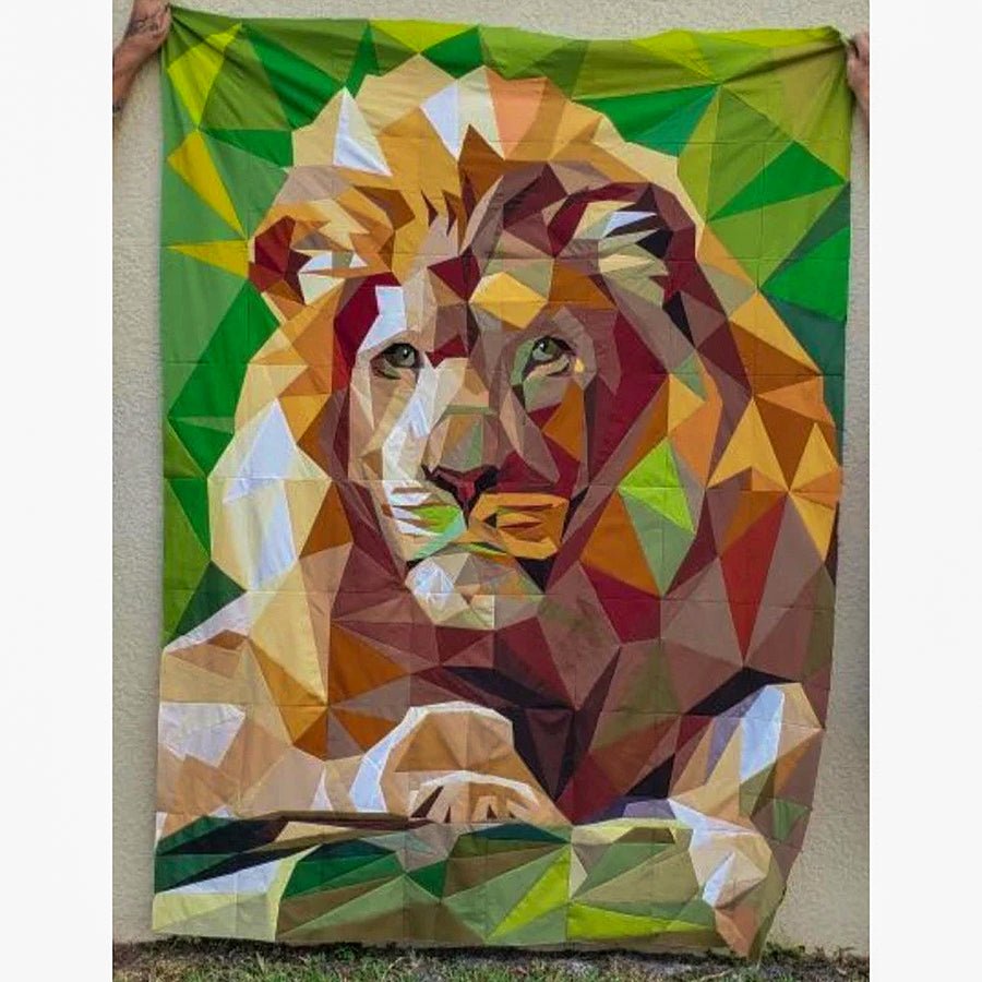 Legit Lion Foundation Paper Pieced Quilt Pattern by Legit Kits Design - Legit Kits Design from Fort Worth Fabric Studio
