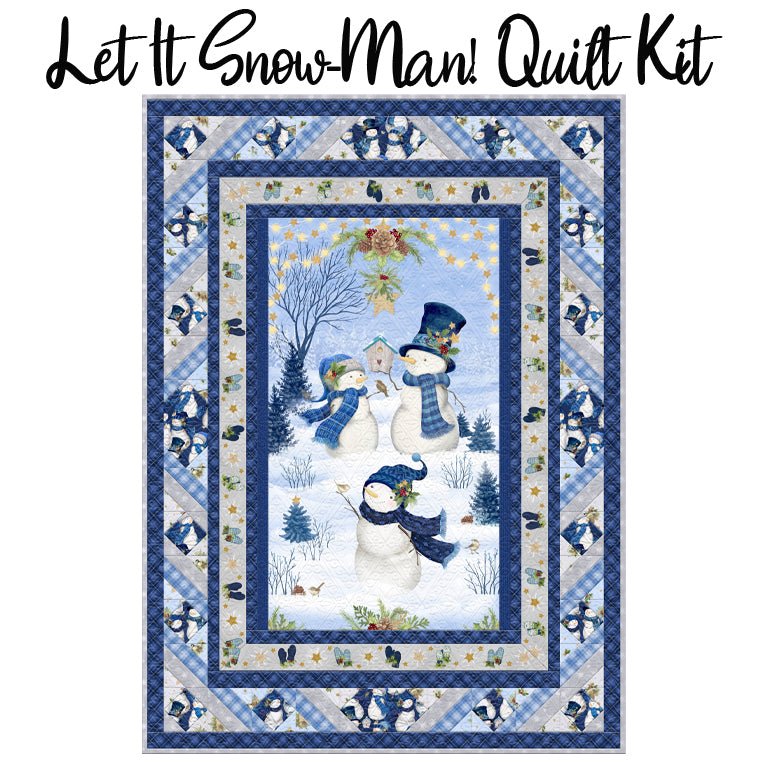 Let It Snow - Man! Quilt Kit from Wilmington - Wilmington Prints from Fort Worth Fabric Studio