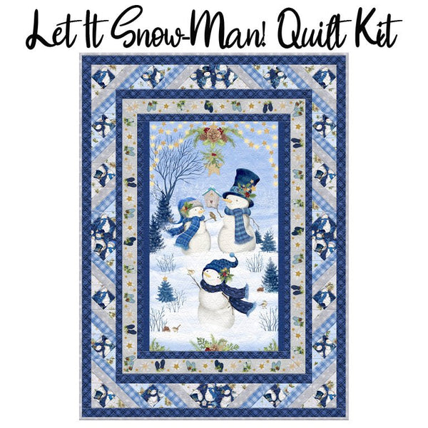Let It Snow - Man! Quilt Kit from Wilmington - Wilmington Prints from Fort Worth Fabric Studio
