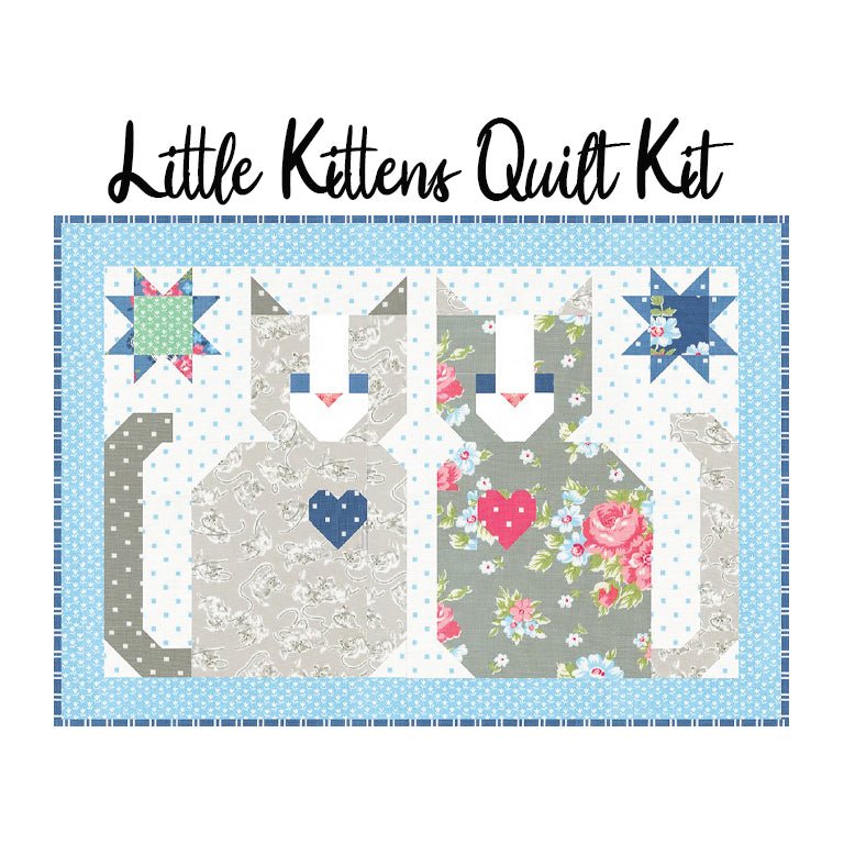 Little Kittens Quilt Kit with A Cat Named Stitch from Moda - Moda from Fort Worth Fabric Studio