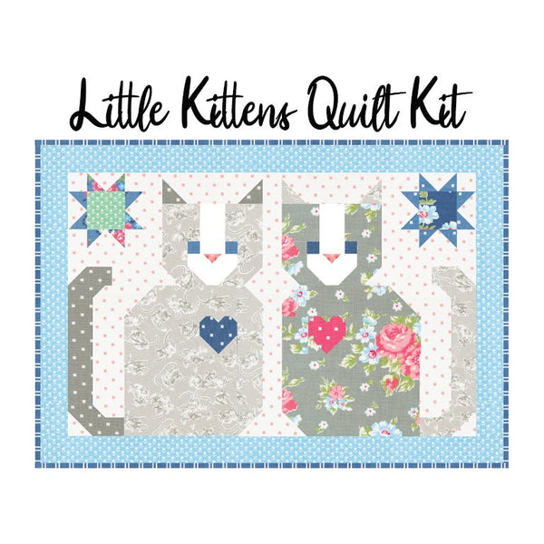 Little Kittens Quilt Kit with A Cat Named Stitch from Moda - Moda from Fort Worth Fabric Studio