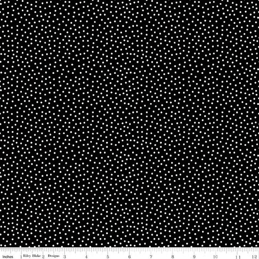 Little Ladybug Dots Black - Riley Blake from Fort Worth Fabric Studio