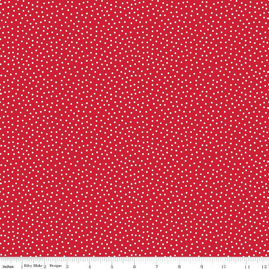 Little Ladybug Dots Red - Riley Blake from Fort Worth Fabric Studio