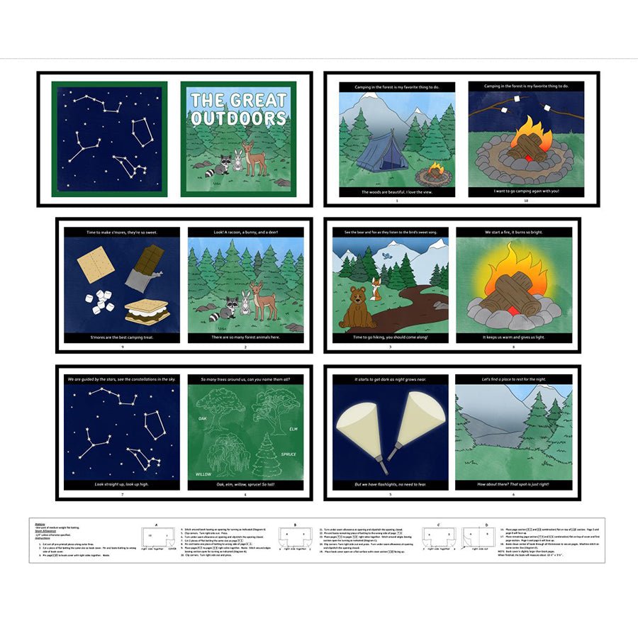 Little Library 36" The Great Outdoors Panel Multi Panel by Blank Quilting