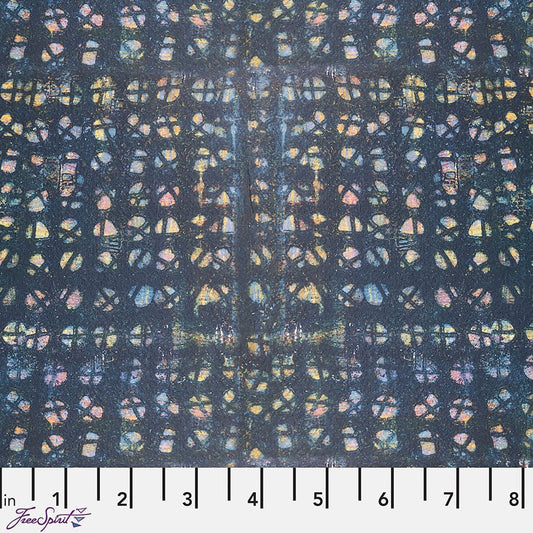 Live Out Loud Whirl Indigo - Free Spirit from Fort Worth Fabric Studio