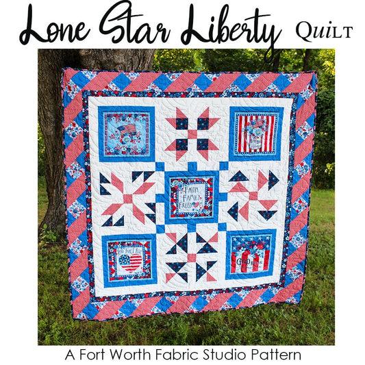 Lone Star Liberty | PDF Quilt Pattern - Fort Worth Fabric Studio from Fort Worth Fabric Studio