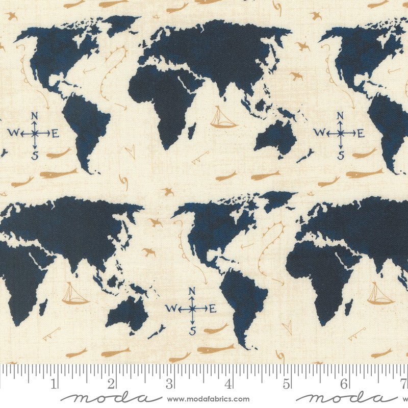 Longshore Seafarers Way Flag - Moda from Fort Worth Fabric Studio