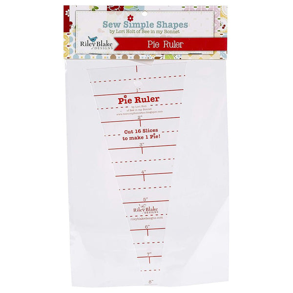Lori Holt 8" Pie Ruler by Riley Blake - Riley Blake from Fort Worth Fabric Studio