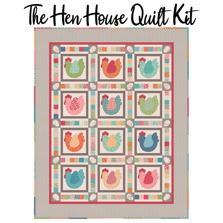 Lori Holt The Hen House Boxed Quilt Kit with Farmer's Daughter from Riley Blake - Riley Blake from Fort Worth Fabric Studio