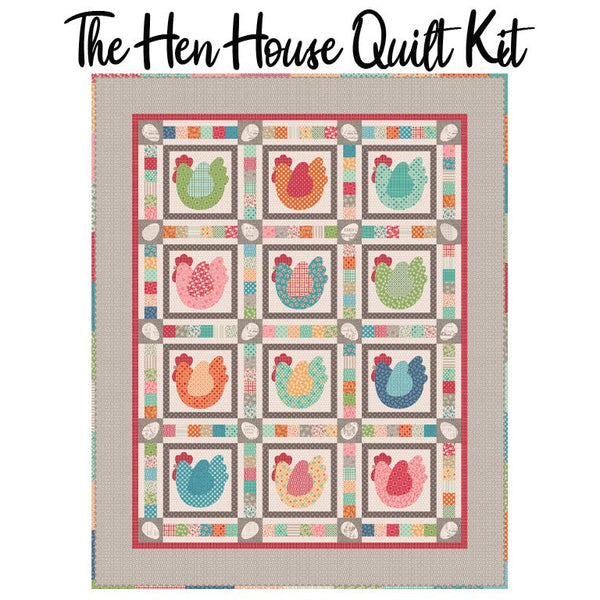 Lori Holt The Hen House Boxed Quilt Kit with Farmer's Daughter from Riley Blake - Riley Blake from Fort Worth Fabric Studio