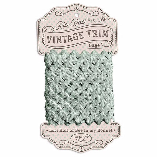 Lori Holt Vintage Trim Large Sage Wooden Spool by Riley Blake - Riley Blake from Fort Worth Fabric Studio