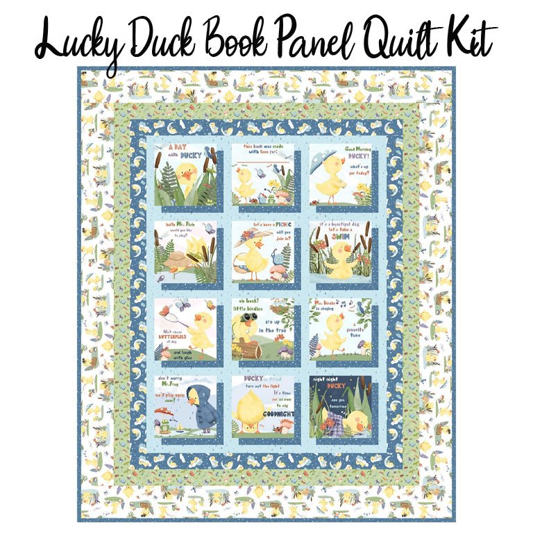 Lucky Duck Book Panel Quilt Kit from Studio E - Studio E from Fort Worth Fabric Studio