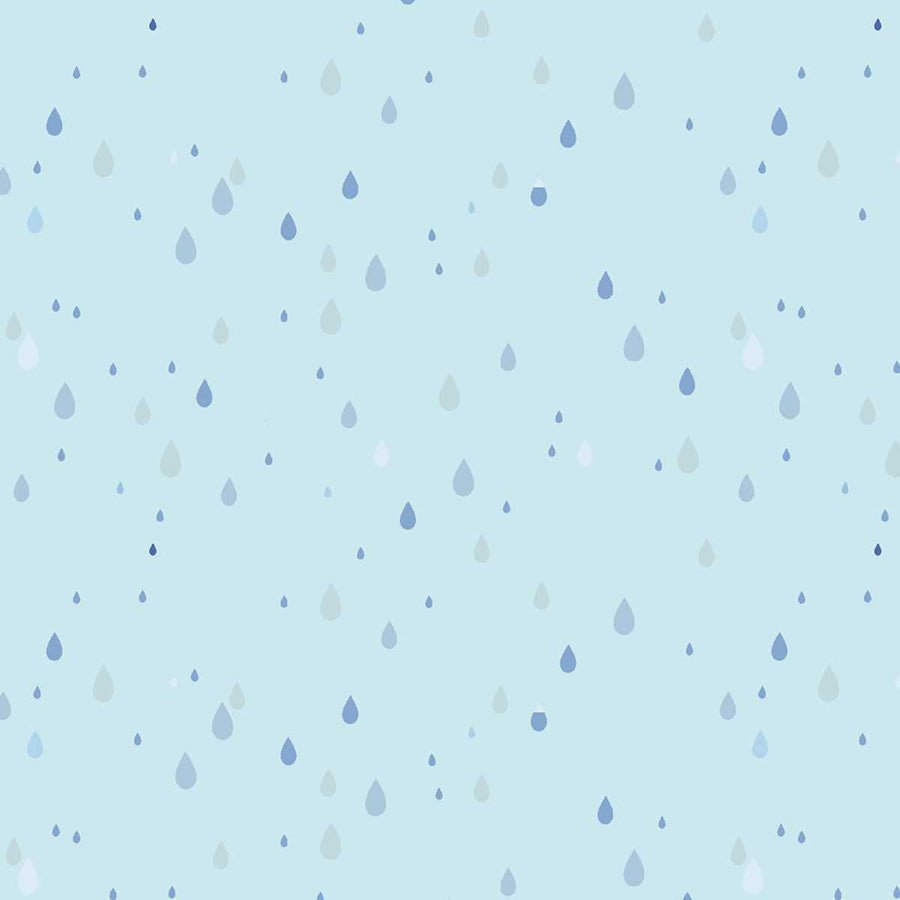 Lucky Duck Raindrops Sky – Remnant 30″ × 44″