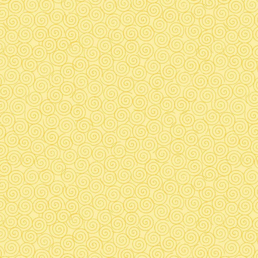 Lucky Duck Swirls Cornsilk - Studio E from Fort Worth Fabric Studio