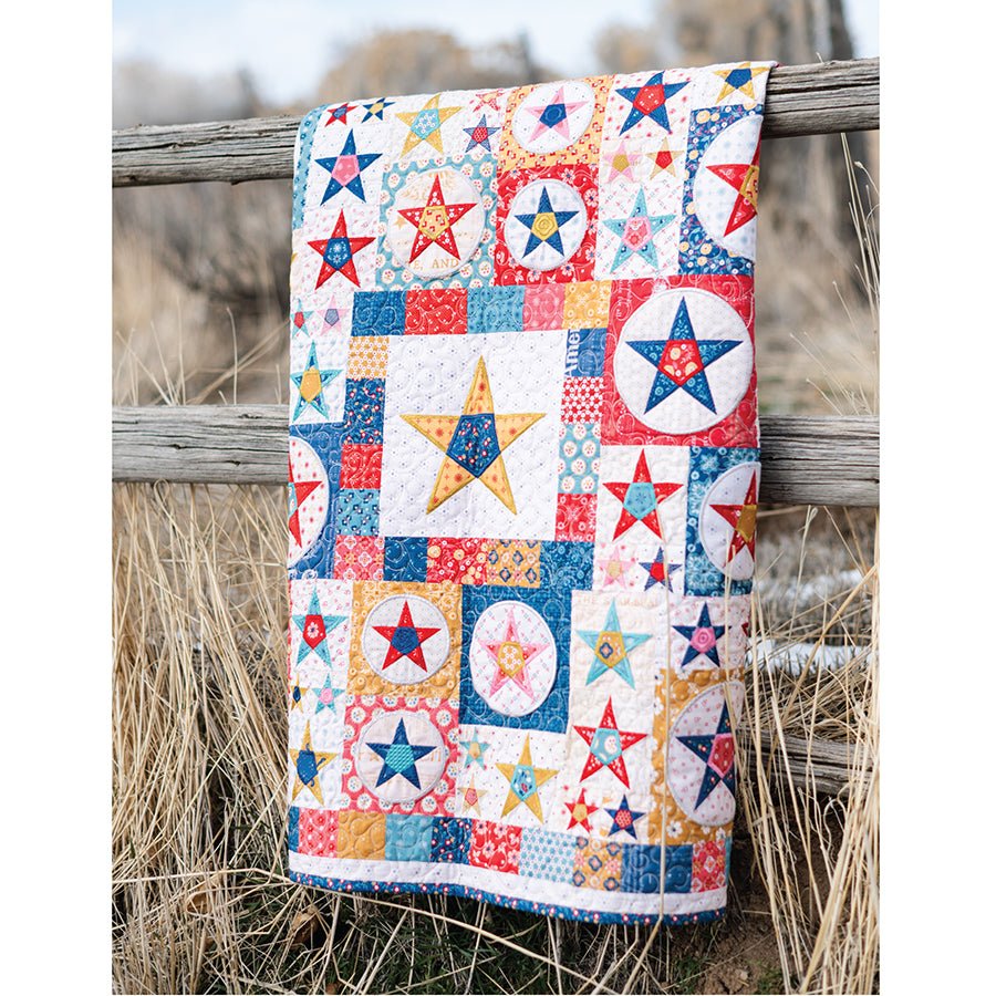 Machine Embroidery USB Americana Farmhouse Star Quilt by Lori Holt for Riley Blake - Riley Blake