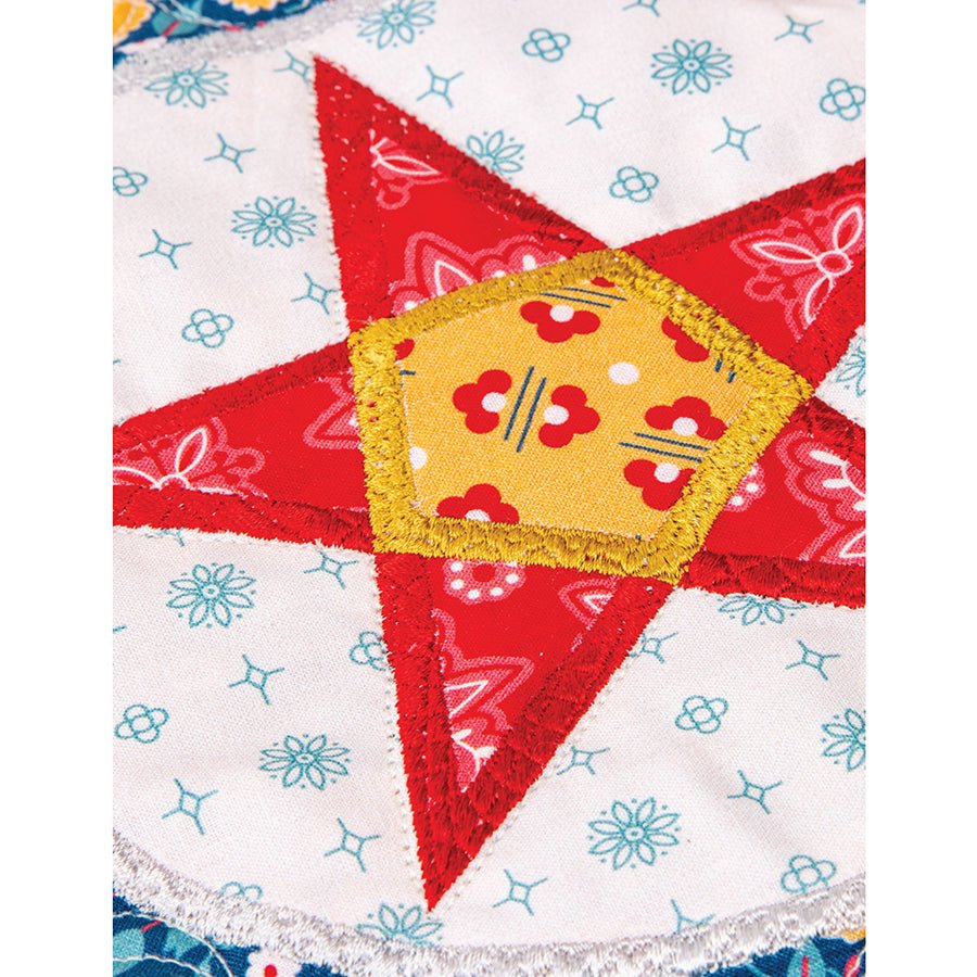 Machine Embroidery USB Americana Farmhouse Star Quilt by Lori Holt for Riley Blake - Riley Blake