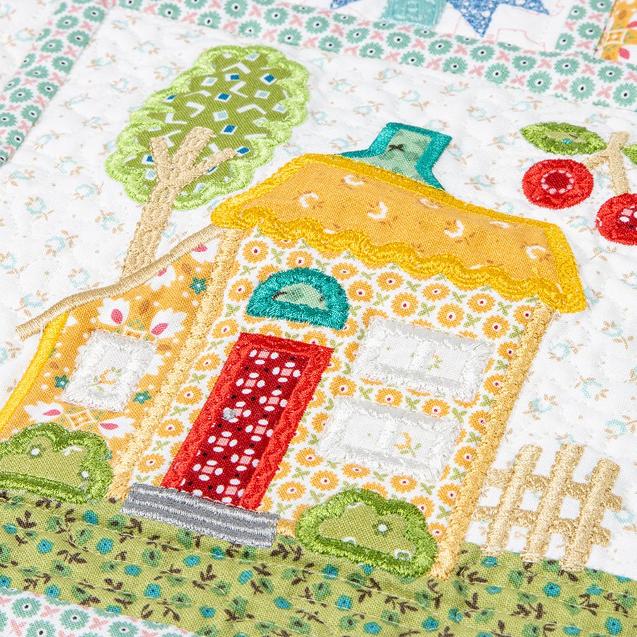 Machine Embroidery USB Home Town by Lori Holt for Riley Blake Machine Embroidery USBs by Riley Blake