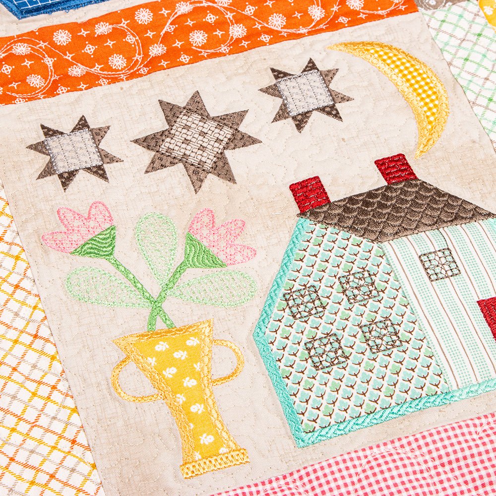 Machine Embroidery USB Prim Quilt by Lori Holt for Riley Blake - Riley Blake from Fort Worth Fabric Studio