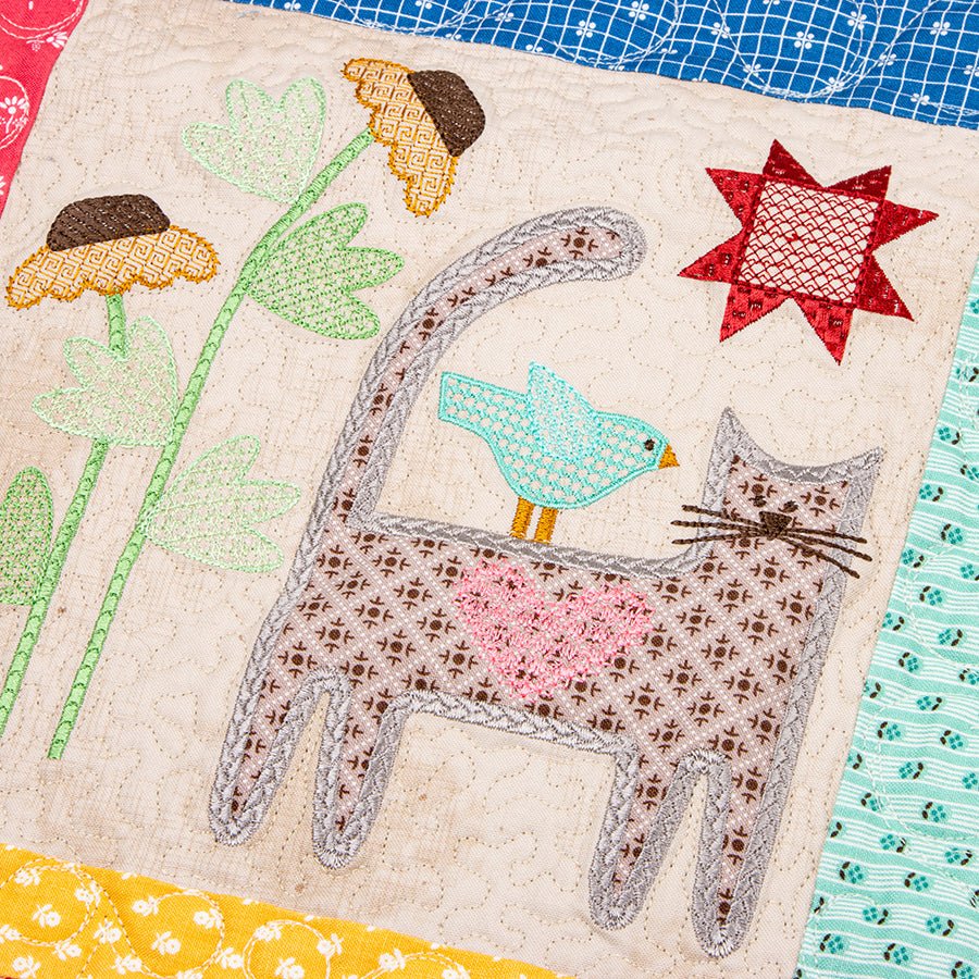 Machine Embroidery USB Prim Quilt by Lori Holt for Riley Blake - Riley Blake from Fort Worth Fabric Studio