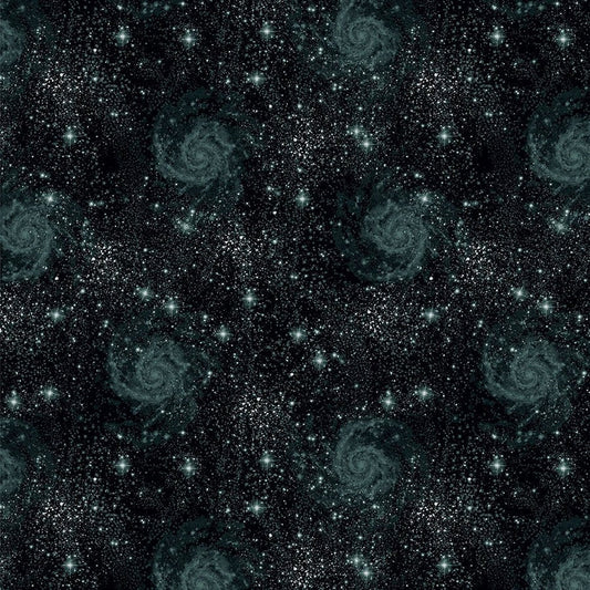 Magical Basics Black/Charcoal – Remnant 33" × 44" - Benartex from Fort Worth Fabric Studio