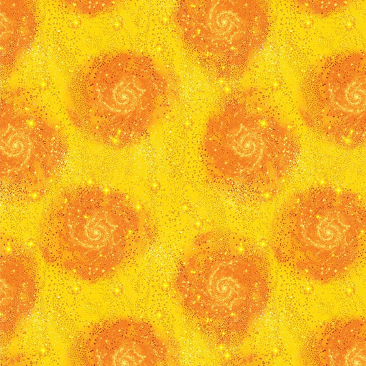 Magical Basics Yellow/Orange - Benartex from Fort Worth Fabric Studio