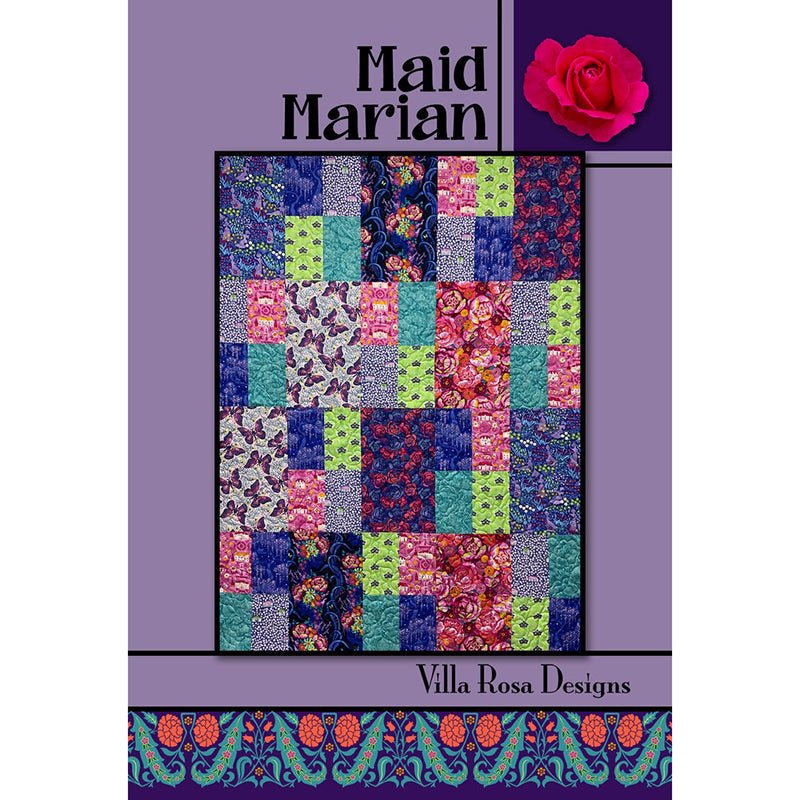 Maid Marian Quilt Pattern PDF Download - Villa Rosa Designs from Fort Worth Fabric Studio