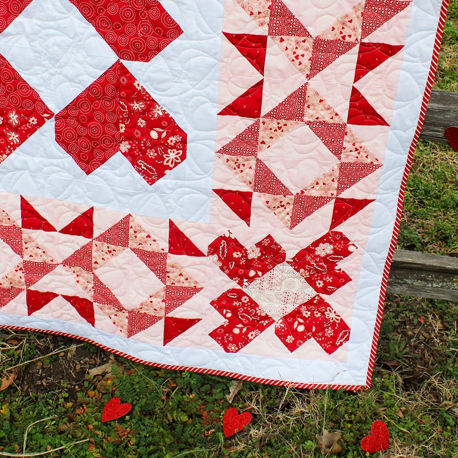 Matters of the Heart Quilt Pattern PDF Download Pattern PDF by Fort Worth Fabric Studio
