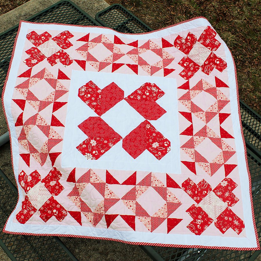 Matters of the Heart Quilt Pattern PDF Download Pattern PDF by Fort Worth Fabric Studio