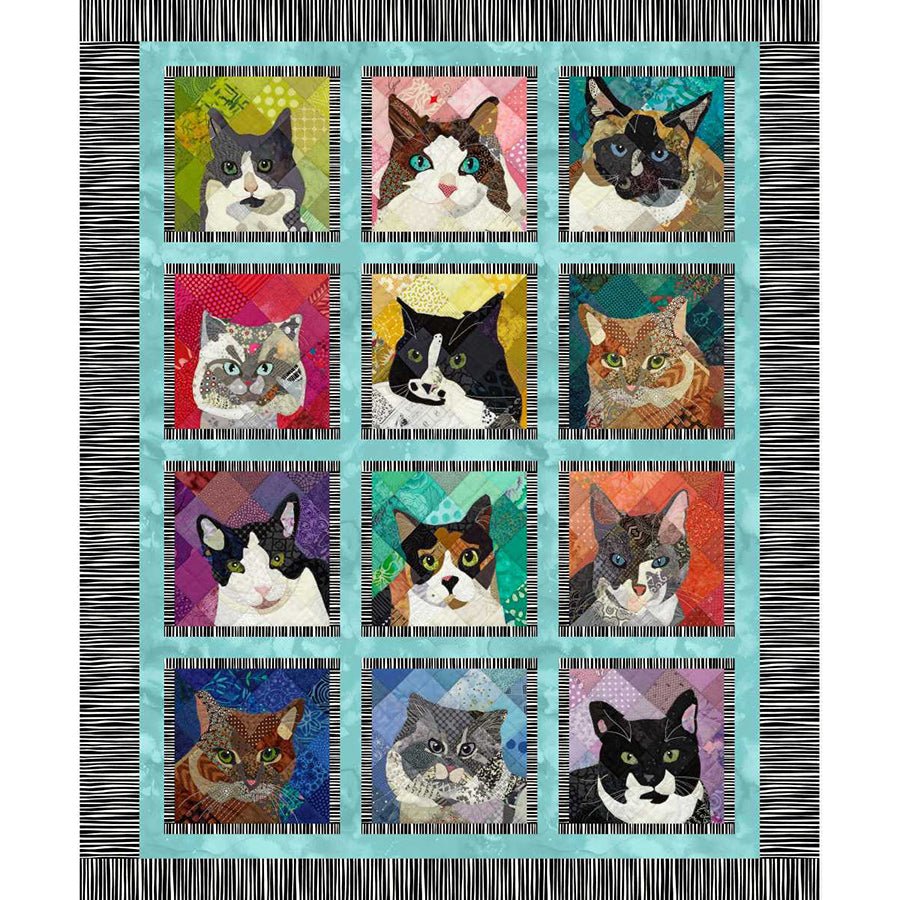 Meow Mix 36" Panel Multi - Studio E from Fort Worth Fabric Studio