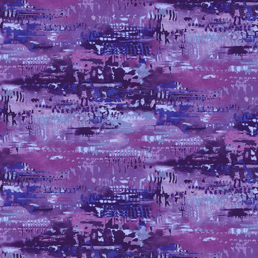 Meow Mix Thick Paint Purple - Studio E from Fort Worth Fabric Studio
