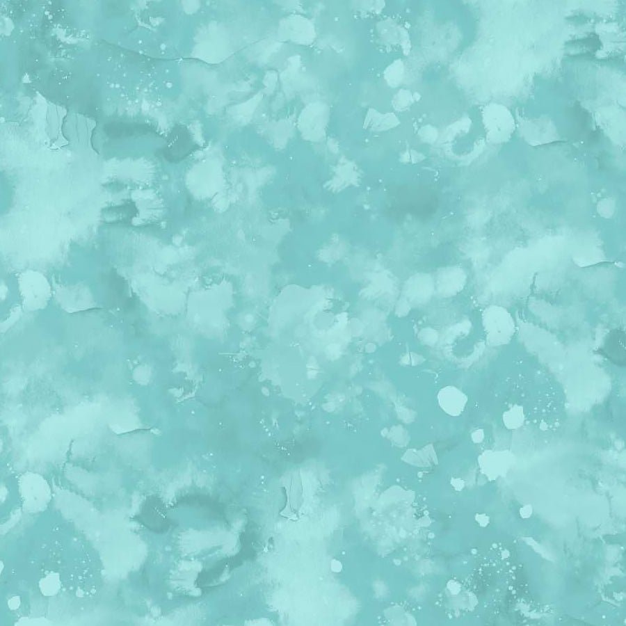 Meow Mix Watercolor Texture Pale Teal – Remnant 40″ × 44″